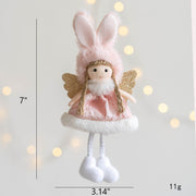 Angel Doll Pendant Ornaments 12 Pcs Bulk Christmas Tree Hanging Decorations for Wedding Birthday New Year Party Decor