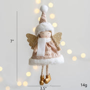 Angel Doll Pendant Ornaments 12 Pcs Bulk Christmas Tree Hanging Decorations for Wedding Birthday New Year Party Decor