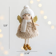 Angel Doll Pendant Ornaments 12 Pcs Bulk Christmas Tree Hanging Decorations for Wedding Birthday New Year Party Decor