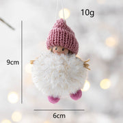 Angel Plush Ball Pendant Ornaments 10 Pcs Hanging Decorations for Christmas Wedding Party Decor