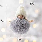 Angel Plush Ball Pendant Ornaments 10 Pcs Hanging Decorations for Christmas Wedding Party Decor