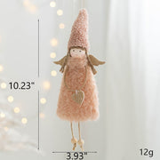 Antler Angel Doll Pendant Ornaments 12 Pcs Christmas Tree Hanging Decor Wedding Party Gifts
