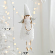 Antler Angel Doll Pendant Ornaments 12 Pcs Christmas Tree Hanging Decor Wedding Party Gifts