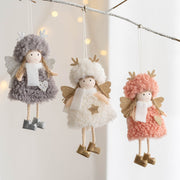 Antler Angel Doll Pendant Ornaments 12 Pcs Christmas Tree Hanging Decor Wedding Party Gifts