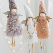 Antler Angel Doll Pendant Ornaments 12 Pcs Christmas Tree Hanging Decor Wedding Party Gifts