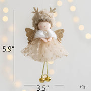 Antler Angel Doll Pendant Ornaments 12 Pcs Christmas Tree Hanging Decor Wedding Party Gifts