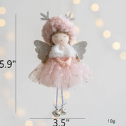Antler Angel Doll Pendant Ornaments 12 Pcs Christmas Tree Hanging Decor Wedding Party Gifts