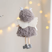 Antler Angel Doll Pendant Ornaments 12 Pcs Christmas Tree Hanging Decor Wedding Party Gifts