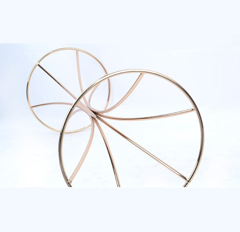 Premium Ornate Metal Floral Vase Centerpiece Rust Resistant Wedding Banquet Decor Hollow Out Anniversary Ceremony Table Settings