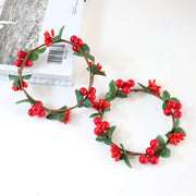 Artificial Berry Candle Holder Rings 5 Inch Mini Tabletop Wreath Centerpiece Bulk Wholesale