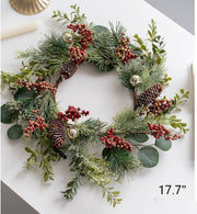 Artificial Christmas Picks 24 Pcs Red Berry Pinecones 8 Inch Bulk Holiday Floral Arrangement Garland