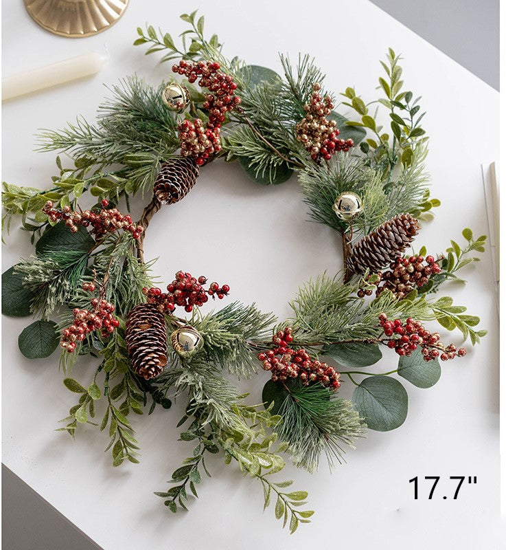 Artificial Christmas Picks 24 Pcs Red Berry Pinecones 8 Inch Bulk Holiday Floral Arrangement Garland