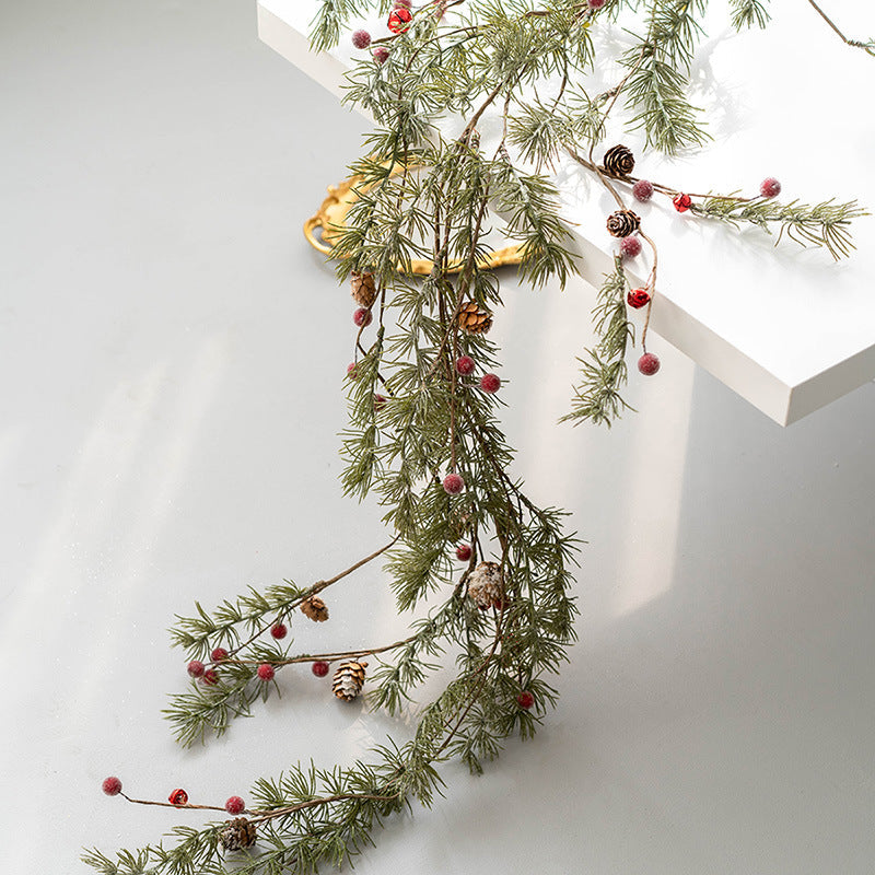 Artificial Christmas Picks 24 Pcs Red Berry Pinecones 8 Inch Bulk Holiday Floral Arrangement Garland