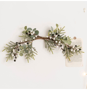Artificial Eucalyptus Berry Picks 12 Inch 10 Pcs Green Christmas Floral Arrangement Wreath Swags