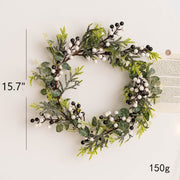 Artificial Eucalyptus Berry Picks 12 Inch 10 Pcs Green Christmas Floral Arrangement Wreath Swags