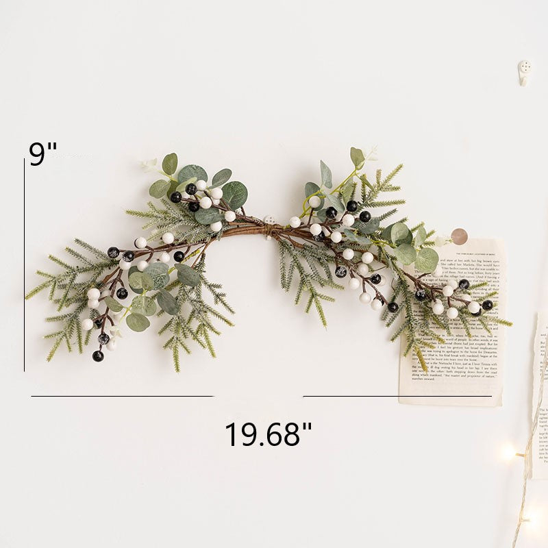 Artificial Eucalyptus Berry Picks 12 Inch 10 Pcs Green Christmas Floral Arrangement Wreath Swags
