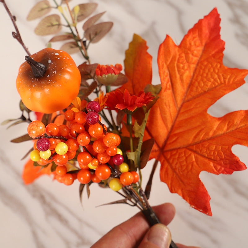 10 Pcs Artificial Maple Stems Picks 12 Inch Fall Floral Table Centerpiece for DIY Arrangements