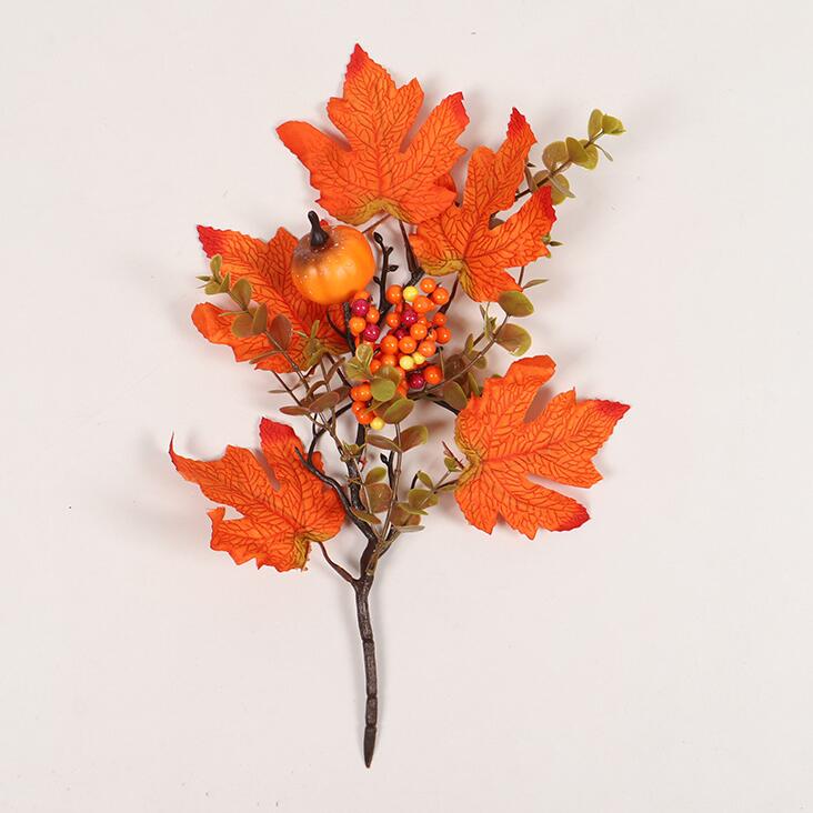 10 Pcs Artificial Maple Stems Picks 12 Inch Fall Floral Table Centerpiece for DIY Arrangements