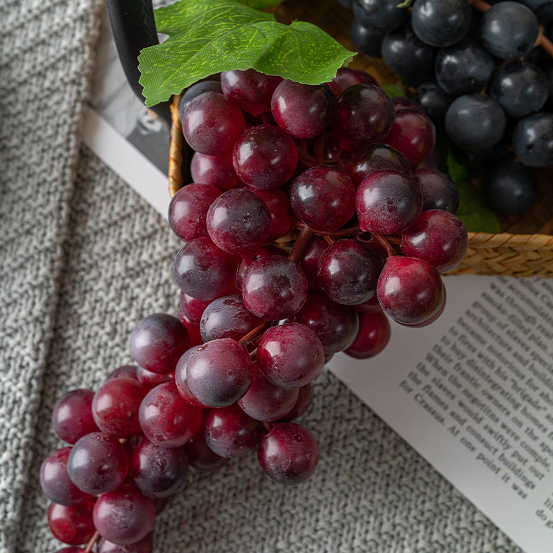 Artificial Grapes Cluster 10 Pcs Weighted Silk Grapes Bulk Artificial Fruit Decor