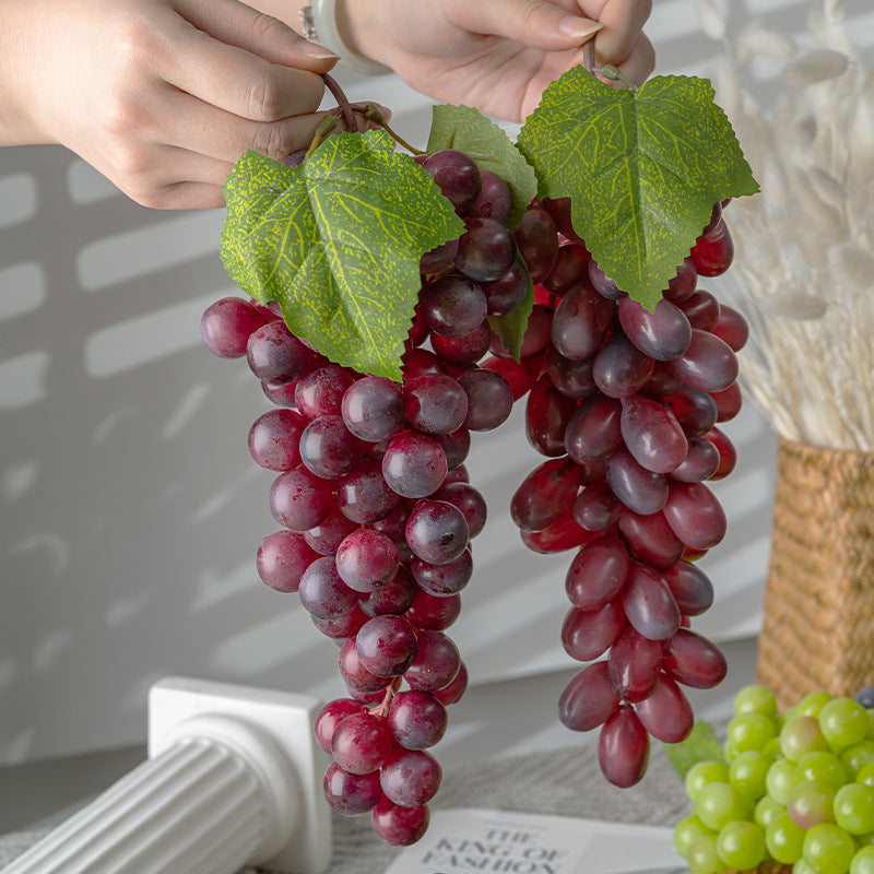 Artificial Grapes Cluster 10 Pcs Weighted Silk Grapes Bulk Artificial Fruit Decor