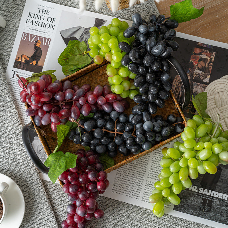 Artificial Grapes Cluster 10 Pcs Weighted Silk Grapes Bulk Artificial Fruit Decor