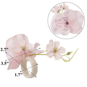 Artificial Orchid Silk Flowers Napkin Rings Bulk Quantity Decorative Table Accessories