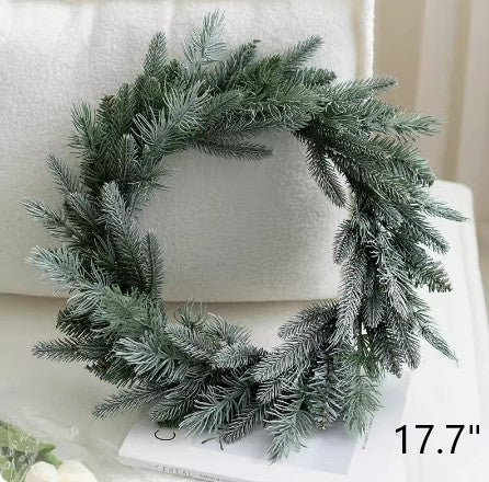 Artificial Pine Cone Berry Christmas Wreath Ornaments, Bulk Set for Front Door Holiday Decoration