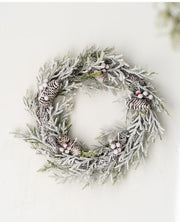 Artificial Pine Cone Berry Christmas Wreath Ornaments, Bulk Set for Front Door Holiday Decoration