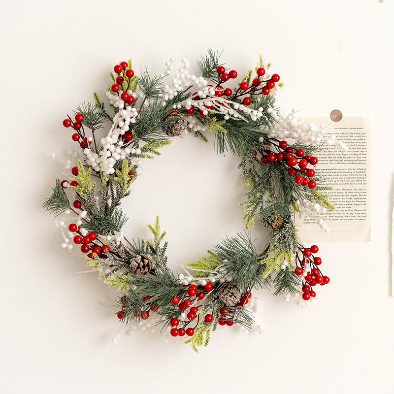 Artificial Pinecone Holly Berry Christmas Picks 12 Inch 10 Pcs Bulk Floral Arrangement Swags