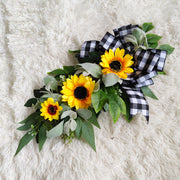Artificial Sunflower Wall Swags Bulk 10 Pcs Teardrop Spring Summer Wreaths Silk Flowers