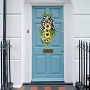 Artificial Sunflower Wall Swags Bulk 10 Pcs Teardrop Spring Summer Wreaths Silk Flowers