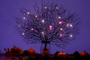 Artificial Halloween Tree Branches with Spider LED Lights, Antler Coral Twigs, Bulk Wholesale Set
