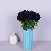 10 Pcs Artificial Silk Roses Bouquet, Bionic Flannel, for Floral Arrangement & Decor