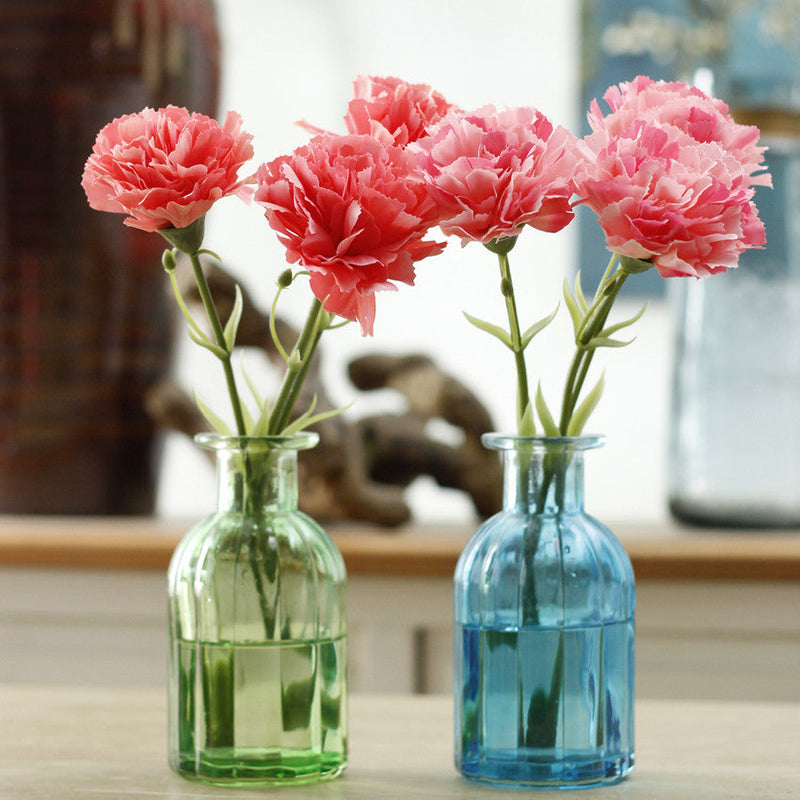 10.6 Inch Artificial Carnation Stems, 10 Pcs Bulk Silk Flowers