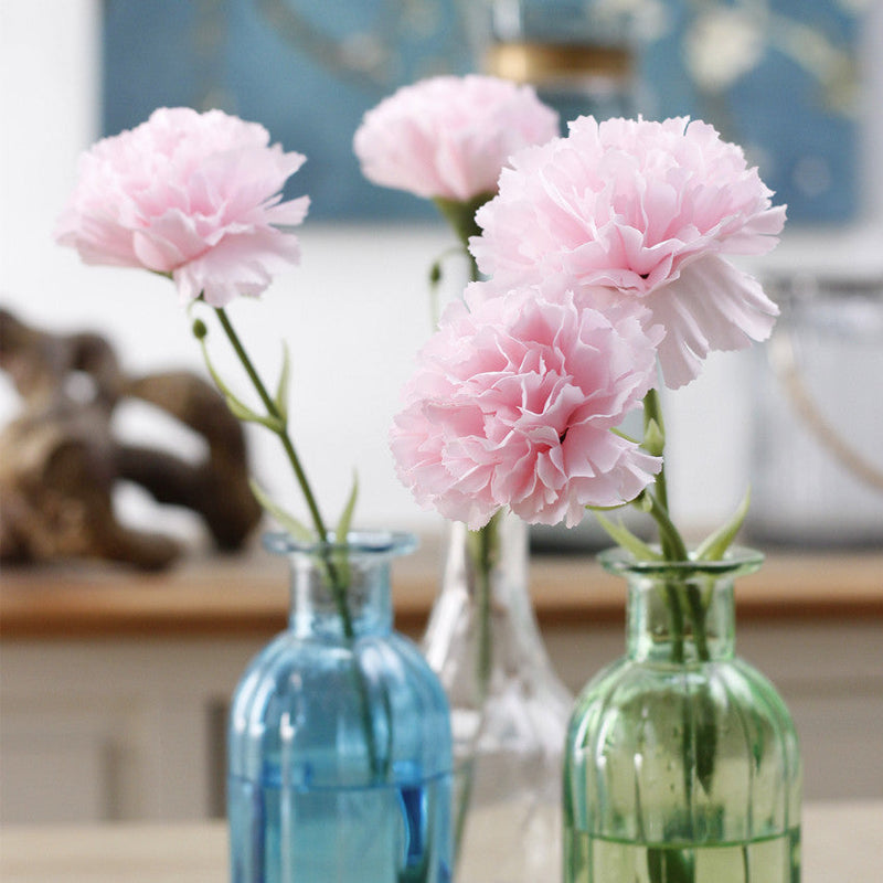 10.6 Inch Artificial Carnation Stems, 10 Pcs Bulk Silk Flowers