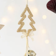Christmas Bell String Ornaments Bulk Set – Angel, Star, Pendant Hanging Decorations for Tree, Party, Holiday