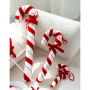 Christmas Candy Walking Stick Pendant Ornament 10 Pcs Hanging Decorations for Tree Party