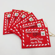 6 Pcs Christmas Envelope Hanging Ornaments Bulk Holiday Decorations