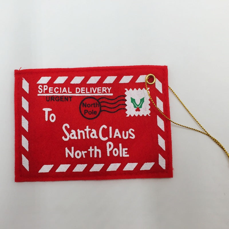6 Pcs Christmas Envelope Hanging Ornaments Bulk Holiday Decorations