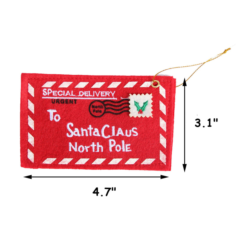 6 Pcs Christmas Envelope Hanging Ornaments Bulk Holiday Decorations