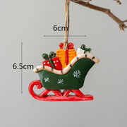 Bulk Christmas Hanging Resin Ornaments with String – Holiday Tree Decorations, Party Supplies, Multiple Pieces