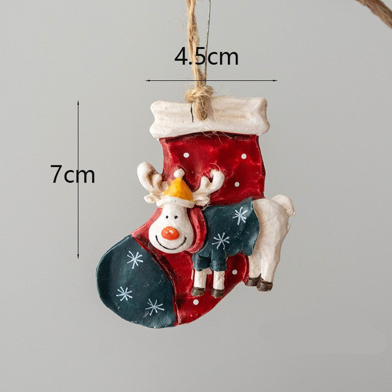 Bulk Christmas Hanging Resin Ornaments with String – Holiday Tree Decorations, Party Supplies, Multiple Pieces