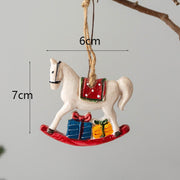 Bulk Christmas Hanging Resin Ornaments with String – Holiday Tree Decorations, Party Supplies, Multiple Pieces