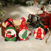 9 Pcs Wooden Christmas Hanging Ornaments Bulk Set Holiday Decorations