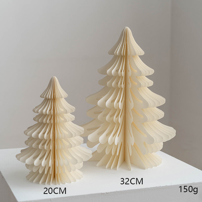 Christmas Paper Tree Honeycomb Centerpiece Bulk DIY Table Decoration for Holiday Party Home Decor