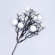 9 Inch Christmas Glitter Holy Berries Stems Holly Picks Ornaments Bulk Wholesale