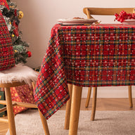 Bulk Christmas Plaid Snowflakes Tablecloths for Christmas Party Decor Wholesale