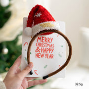 Christmas Reindeer Antler Headband Hair Clips for Women Kids, Holiday Hair Accessories, Bulk Pack
