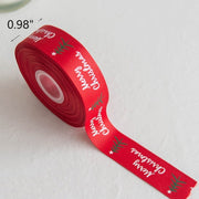 Bulk Grosgrain Ribbon with Pearl Beads for Christmas Gift Wrapping Crafts DIY Holiday Decorations