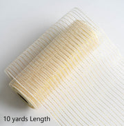 Christmas Snowflake Mesh Ribbon 10 Yards DIY Bows Tree Decoration Holiday Craft Material